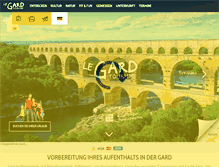 Tablet Screenshot of gard-tourismus.com